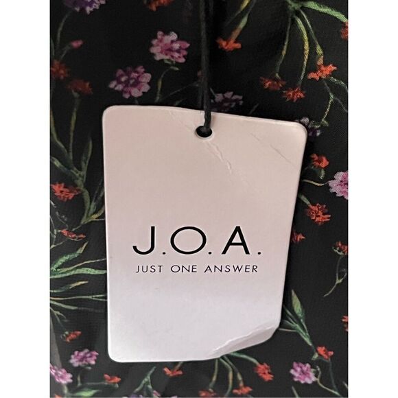 JOA womens Cowl Neck Floral Sheer Jumpsuit NWT - Picture 7 of 9